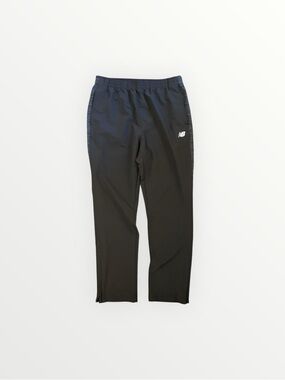 New Balance Mens Black Track Pants with Side Stripe Size L